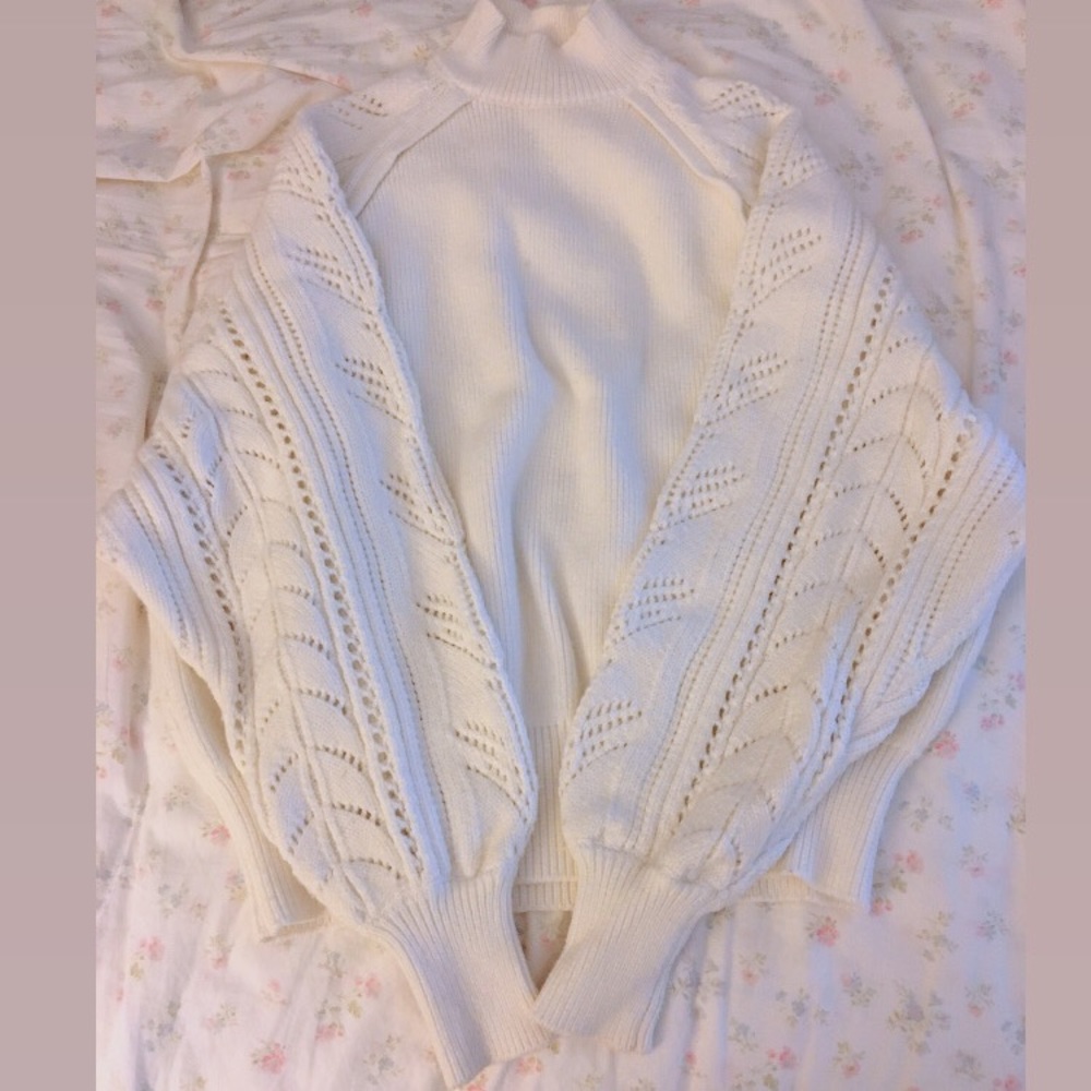 Zara white cardigan